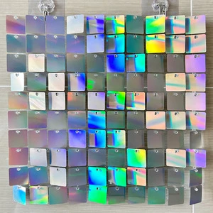 Shining Sequin Wind Board Square Mirror Sequin Wedding Celebration Background Wall Decoration Birthday Party Decoration