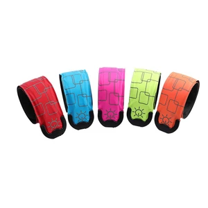 Manufacturer Custom Kids Halloween Led Cute Cartoon Pvc Snap Ring Wristbands Mixed Coloured Bracelet for Girl Boy