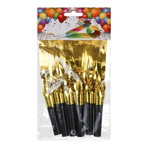 6pcs/lot Party Horns Noise Maker Toy Party Favors for Kids Metallic Fringed Party Blowouts Whistle Toys for Birthday Games