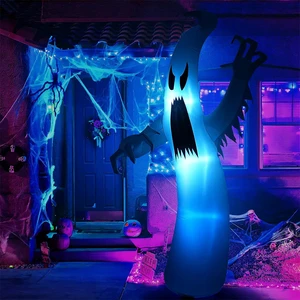 Uni Wholesale Halloween Inflatable Decorations: In-Stock Inflatable White Ghost Outdoor Garden Decor with Magic Lights