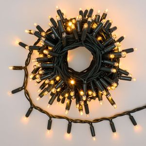 Outdoor Waterproof LED Christmas String Lights IP67 Warm White H03RN-F Rubber Cable Commercial Fairy Tree Holiday Decoration