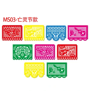 Mexican Plastic Papel Picado Banner