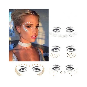 Eco-Friendly International Standards 3D Face Custom Tattoo Stickers for Party