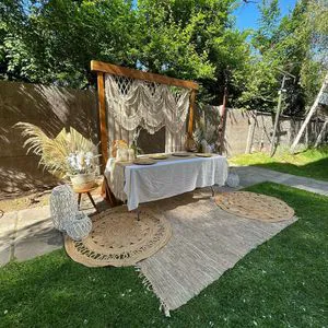 Boho Macrame Wedding Backdrop Chic Bohemian Decor Party Backdrop Wall for Weddings