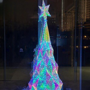 Modern Creative Handmade LED Luminous Christmas Tree Lights Shopping Mall Activity Party Decoration