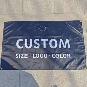 YF New Custom Polyester Full Color Banners Signs for Indoor/Outdoor Events Retail Parties Advertising Promotional Flag Banners