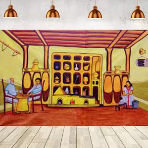 Hot Sale 3.5*4M Large Size Eritrean Ethiopian Habesha LOGO Backdrop Cloth Banner for Decorations and Wedding