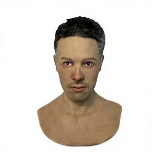 High Quality Hype Realistic Silicone Full Face Halloween Easter Customized Adult Young Men Breathable Reusable Cosplay Party