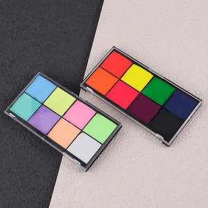 UV Eyeliner Palette Private Label Waterproof Gel Eye Makeup 8 Colors Water Activated Face Painting Makeup Palette