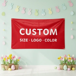 Customized Eco-Friendly Halloween Easter Party Banner Digital Printing Logo Outdoor Festival Celebrations Diwali Christmas Decor