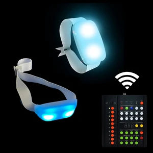 15 Colors Zone DMX Remote Control LED Bracelet Xyloband Light up Wristbands for Party Concert Promotion