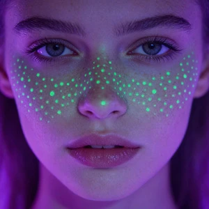 Fluorescent Freckle Face Tattoo Stickers Elegant Waterproof Long Lasting Party Makeup Decals