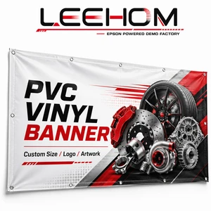 Hot Sale Custom Waterproof UV Resistant HD Print PVC Vinyl Banner for Auto Parts Exhibition Booth Display and Trade Show Signage