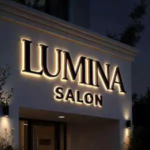 Simple Modern Ins Style Backlit Electronic Signs For Salon Gym Qui Street Store Exhibition Stand Back Dropped Event Event Decor