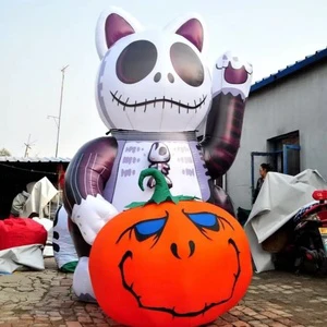 Commercial Giant Inflatable Halloween Arch Blow Up Outdoor Garden Haunted House Party Spooky Decoration With LED Light