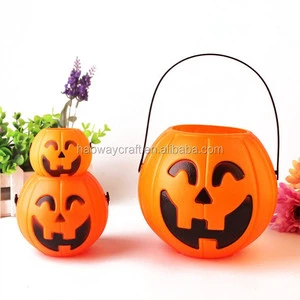 Halloween Plastic Pumpkin Bucket