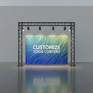 8FT and 10FT Custom Advertising Straight Display Pop up Banners Wall Backdrop Display Pop up Stand Banner for Wedding Events