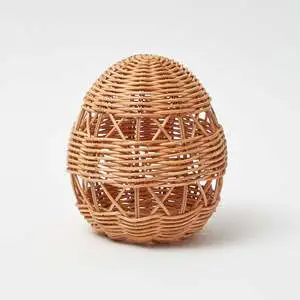 Set of handcrafted rattan eggs holiday table centerpieces easter egg for decor accessories