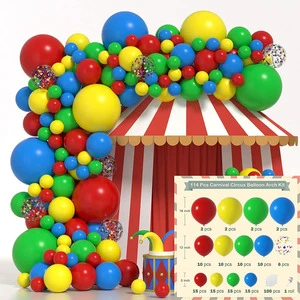 Ready Birthday Party Decorations Set Candy Customizable Colorful Matte Balloon Garland Kit for Rainbow Theme Party Supplies