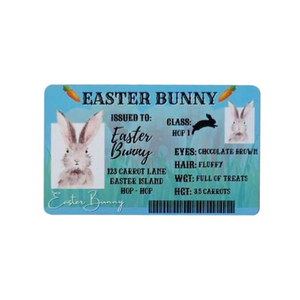 New Easter Card Fun Rabbit ID Card Festival Greeting Card Creative Party Supplies