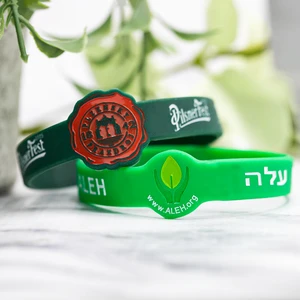 Color Ink Filled Printed Logo Silicone Figured Wristbands Customized Color Shape Rubber Bracelets for Kids Party Music Event
