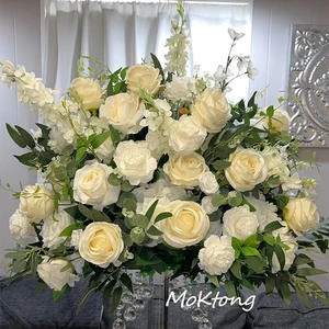 Wholesale Artificial Soft Greenery Wedding Table Decoration Floral Centerpieces