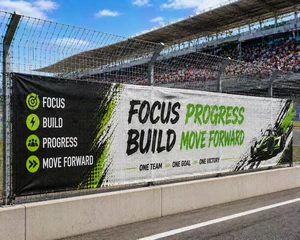 Custom Digital Printing UV Print PVC Mesh Fence Banner Streamer Roadside Advertising for Tradeshow Giveaways