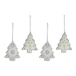 Christmas & Holiday Decorations Handmade Embroidered Royal Velvet 4-10 CM Indoor Christmas Tree Ornament