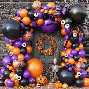 Wholesale Halloween Pumpkin Foil Balloon Set Helium Filled for Party Decorations Halloween Party Supplies