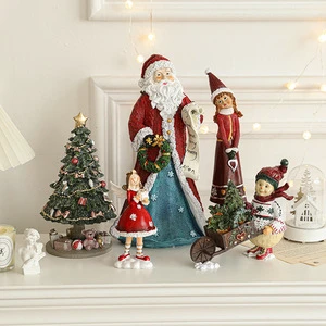 Cross Border Christmas Ornaments Resin Christmas Trees Small Desktop Creative Gifts Window Display Scenes Decorations