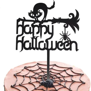 Happy Halloween Acrylic Cake Topper for Party Decorating Supplies Customizable