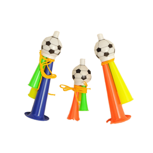 Large Small Plastic Toy Football Trumpet Ball Game Cool Sports Cheering Toy for Children's Party Promotional Party Supplies