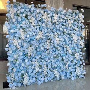 ZMHLHYJY Modern Square Wedding Decoration Hotel Set Background Artificial Flower Wall Simulation Plastic Silk Flowers Wedding