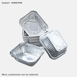 Wholesale Disposable Aluminum Foil Container Rectangular Takeaway Box For Catering And Meal Prep In USA UK Europe