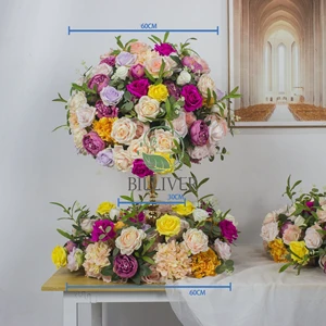 Hot sale wedding stage ready-made flower artificial decoration table centerpiece wedding party flowers centerpieces decoration