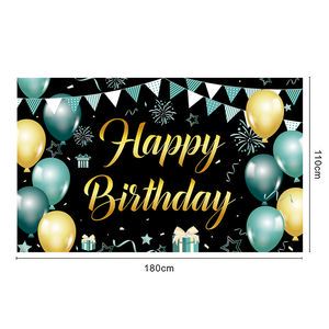 Birthday Party Decorations Set 3.6 * 5 Birthday Background Banner Party Atmosphere Decoration Background Banner