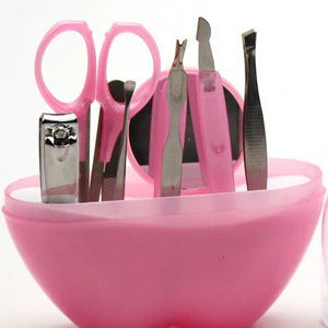 Wedding Souvenir Manicure Set Apple Nail Scissors and Beauty Party Favors 9pcs/set