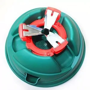 Electric Rotated Christmas Tree Stand with Accessory Stand Plastic Tree Stand for Convenient Christmas Decorations