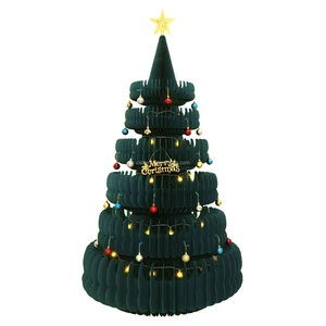 Large Size Christmas Decoration Holiday Party Supplies Christmas Ornaments Paper Window Display for Home Decor