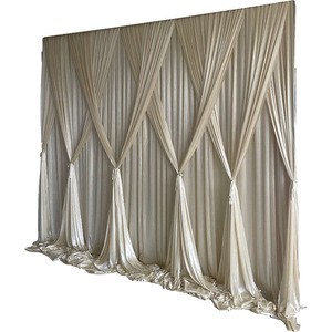 Party Stage Wall Decor Wedding Backdrop Drapes Party Events Wedding Stage Background Drape Decoration