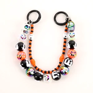 Mengda Factory Custom Handmade Spooky Ghost Bat Double Layered Stackable Halloween Bracelets