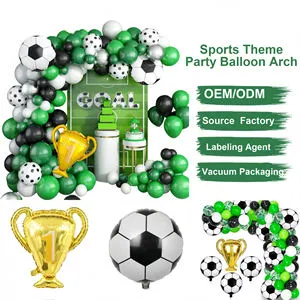 Custom Combination Sports Series Party Theme Decoration Birthday Balloon Garland Arch Kits Latex Balloons Disposable