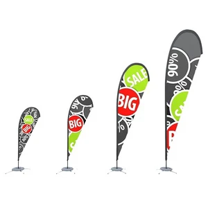 Guangzhou Fast Delivery High Quality OEM Advertising Teardrop Flag Flying Banner