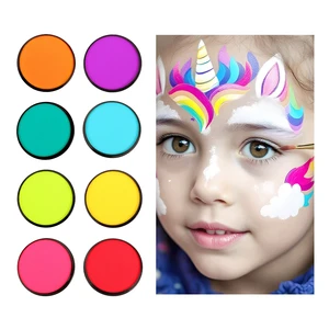 Wholesale Single Professional Water Activated Body Painting 30g Kids Face Paint for Halloween Makeup