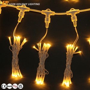 High Quality Customized Landscape Wedding Christmas Garden Decoration CE RoHS PVC Copper Wire Warm White LED Curtain Light