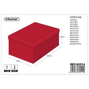 Set of 12 Pieces 40.5x29x19.5 cm Party Decoration Gifts Boxed Items