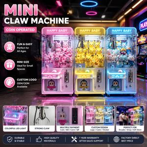 Mini Claw Machine Lechen Brand Coin Operated LED Light Desktop Toy Grabber For Kids Gift Manufacturer Direct Mini Claw Machine
