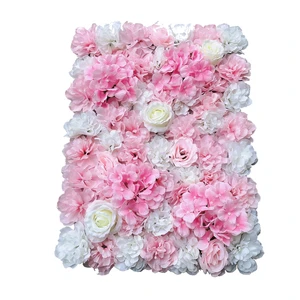 Artificial Wedding Decoration Backdrop Flowers and Hydrangea Flower Wall Mat