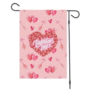 Fine Workmanship Quality Valentines Day Garden Flag 12x18in Vertical Double Sided Small Flag Wedding Outside Decoration for Yard