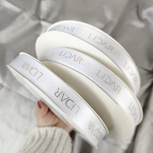 Factory Wholesale Gift Ribbons Custom Printed Logos 2cm Wide Gift Satin Ribbons